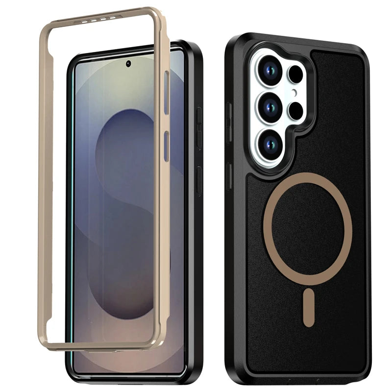 Shockproof Magnetic Case with Reinforced Bumper Frame for Samsung Galaxy S26 Series