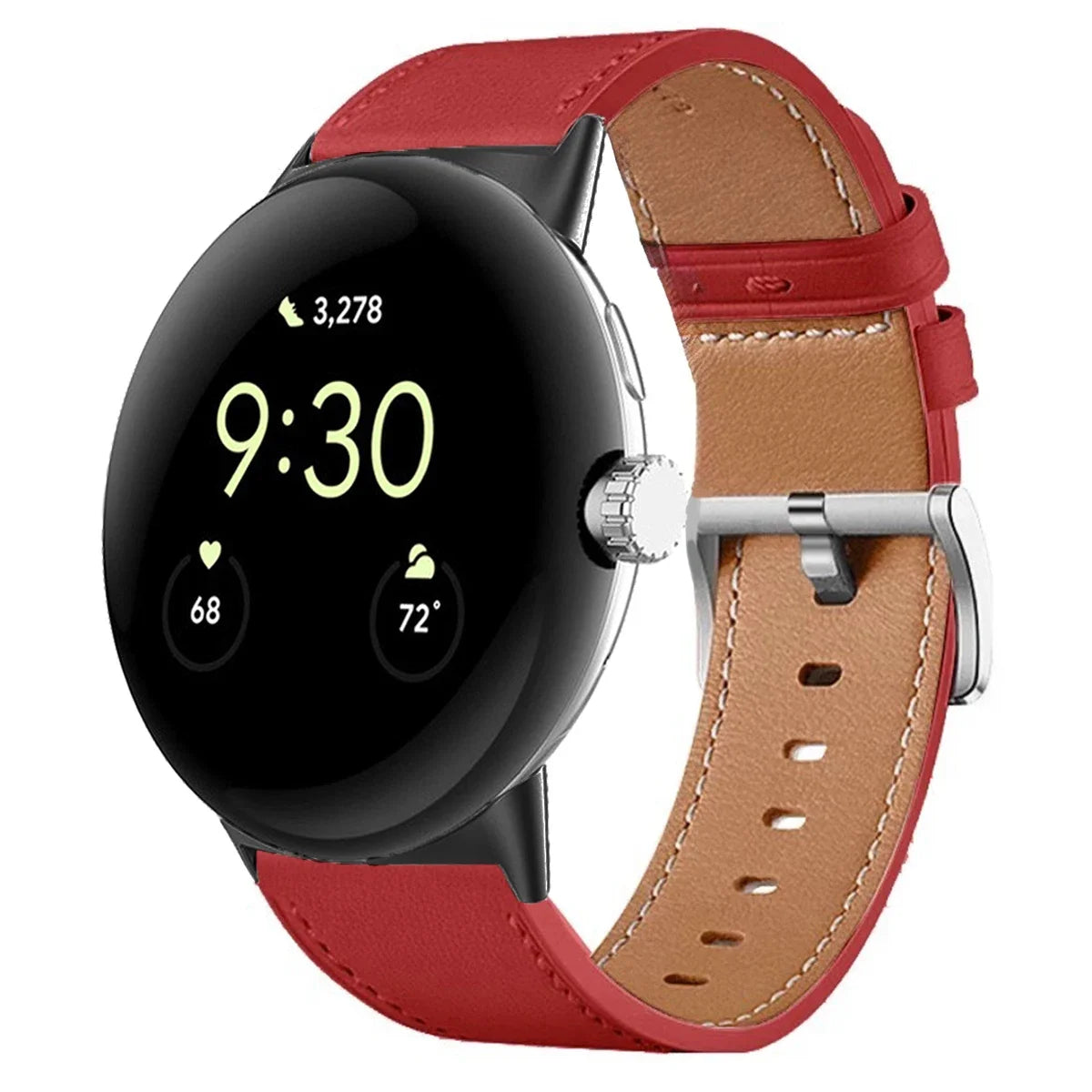 Premium Leather Replacement Strap for Google Pixel Watch 3
