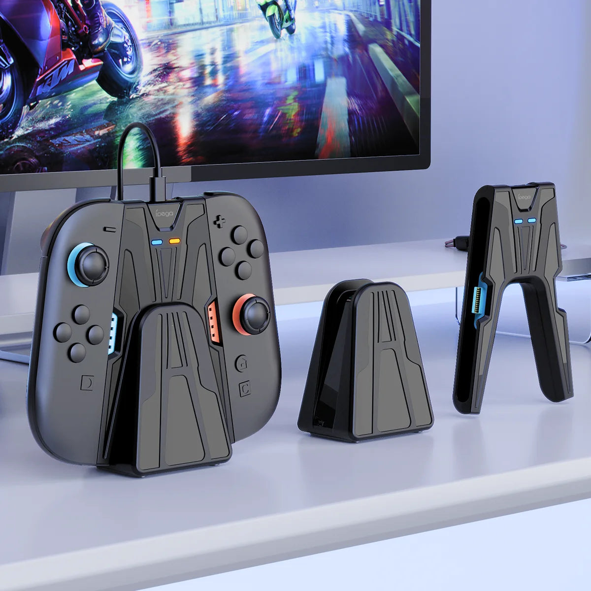 Nintendo Switch 2 Magnetic Charging Stand with LED Status and Storage Base