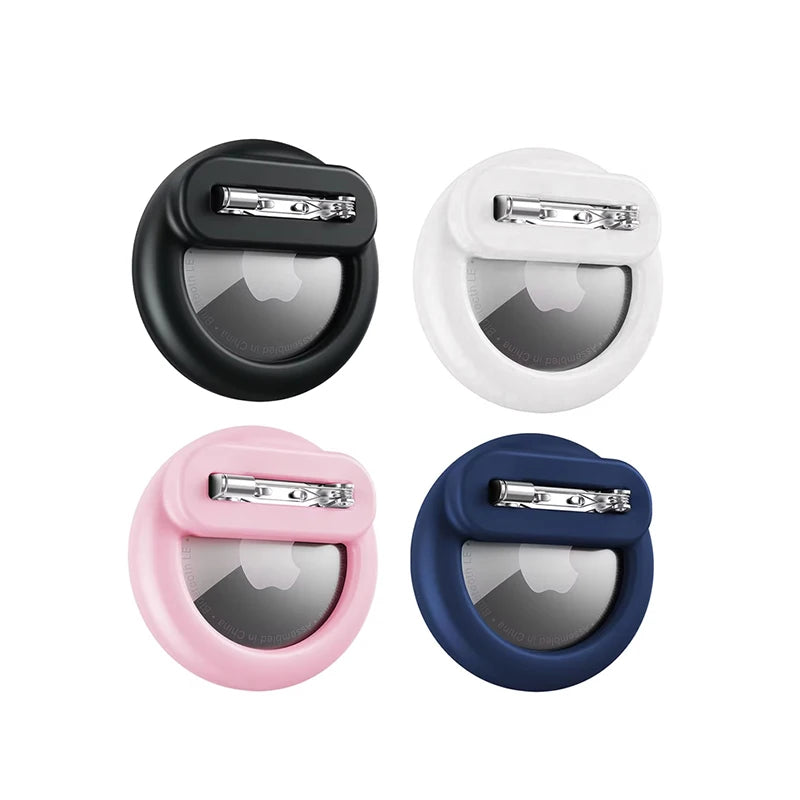Secure Silicone AirTag Case with Safety Pin