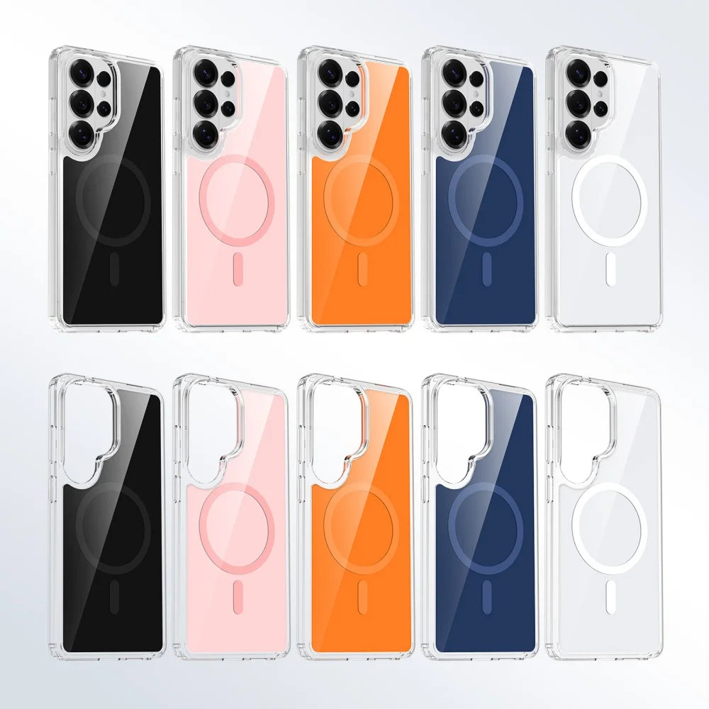Shockproof Transparent Magnetic Case for Samsung Galaxy S26 Series