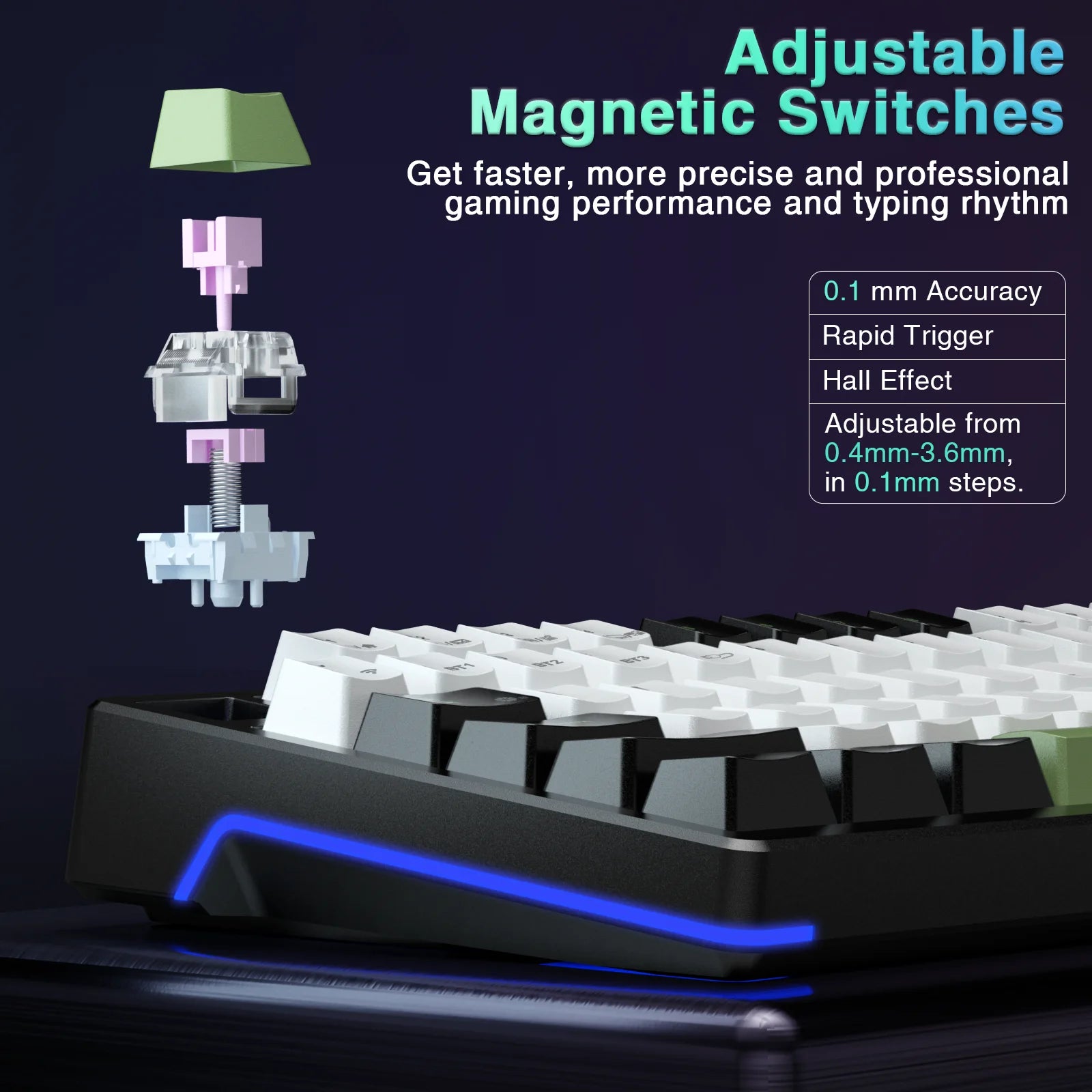 AULA F98X RGB Gaming Mechanical Keyboard with Hot-Swappable Switches