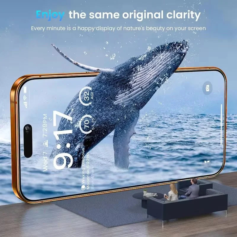 4-Pack 8K HD Tempered Glass Screen Protector for iPhone 17 Series