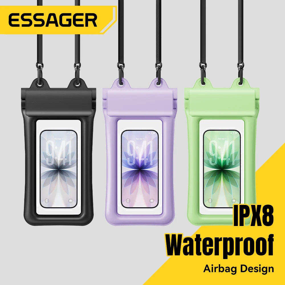 IPX8 Floating Airbag Waterproof Phone Pouch