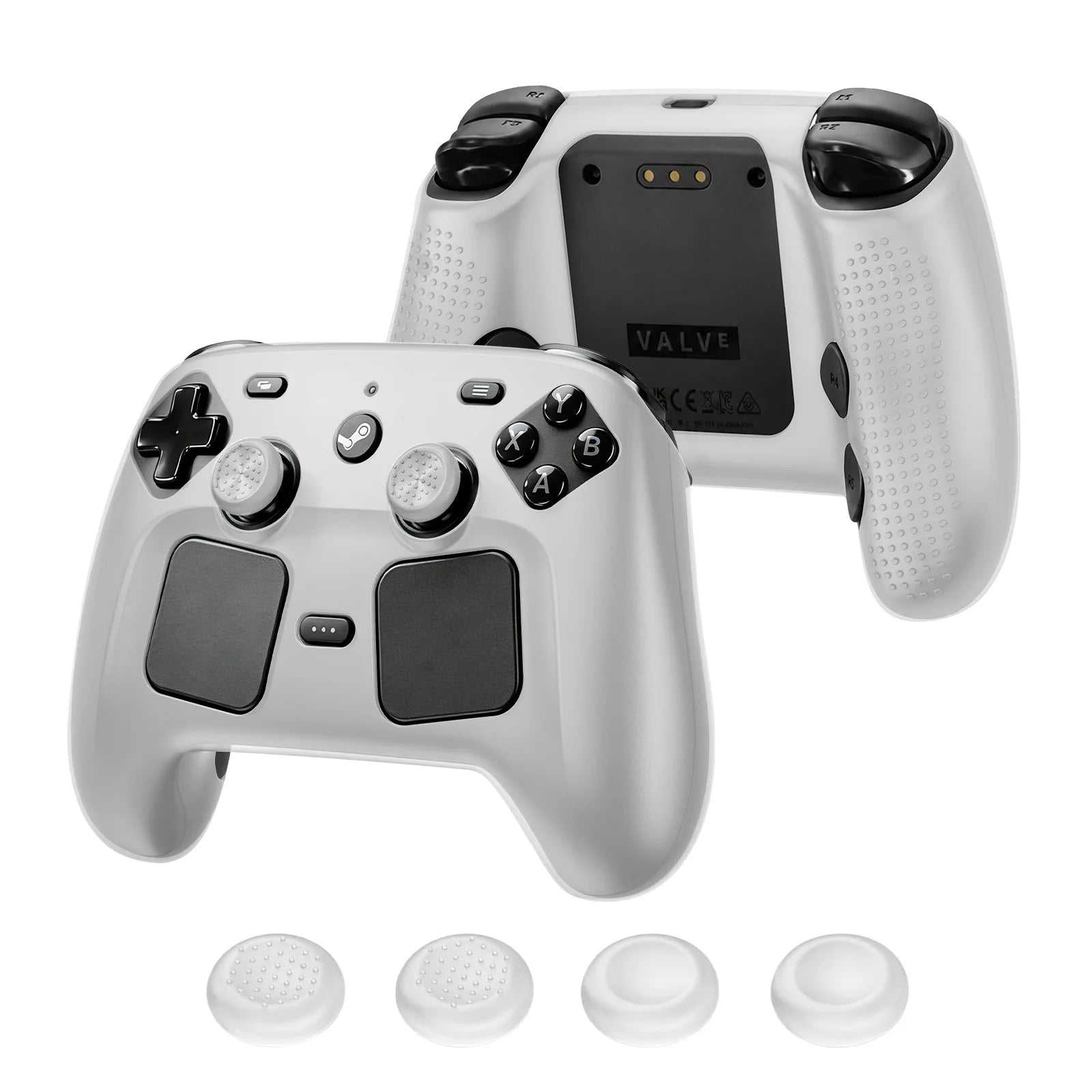Silicone Controller Cover with Thumb Grips for Steam Controller 2