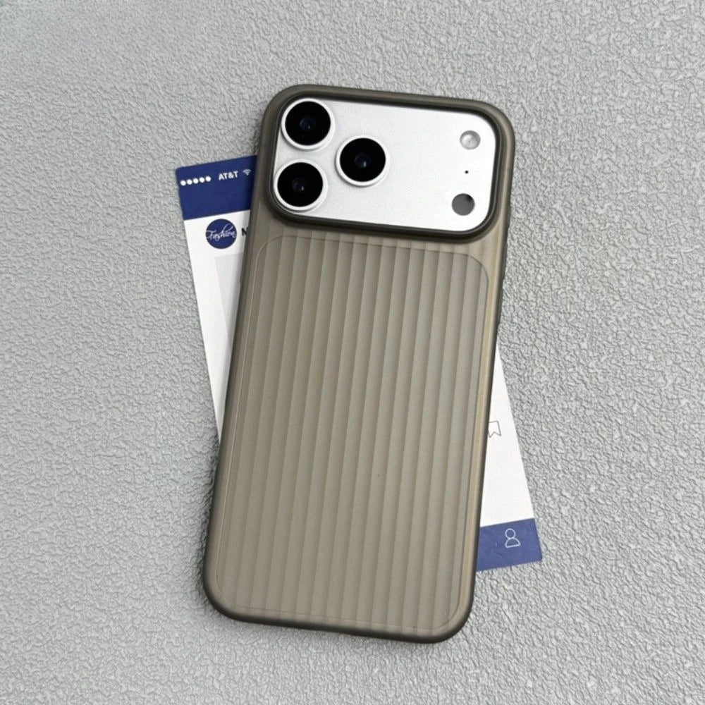 Shockproof 3D Stripes Hard PC Case for iPhone 17 Series