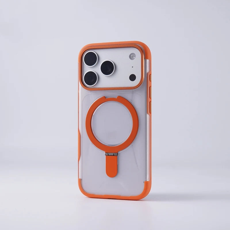 Slim Frosted MagSafe Case with Built-In Kickstand for iPhone 17 Series