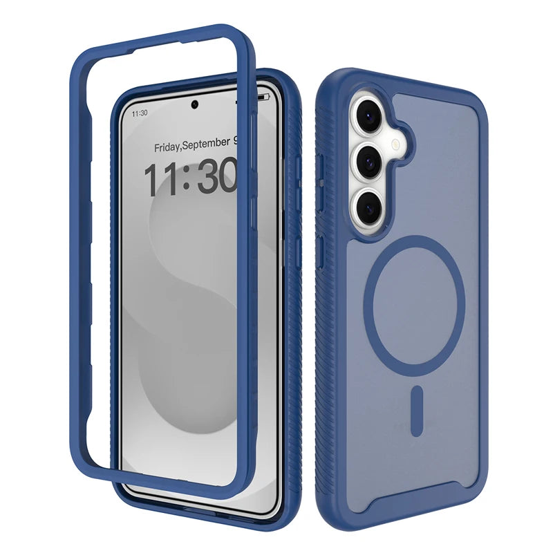 Translucent Magnetic Case with Reinforced Corner Protection for Samsung Galaxy S26 FE