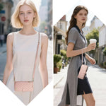 Crossbody Wallet Case Quilted Zip Pocket Card Holder for iPhone 17 Series