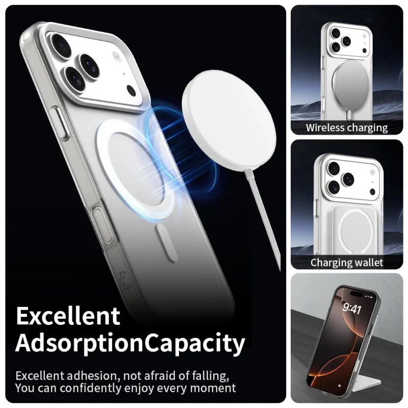 Shockproof MagSafe Case with Metal Alignment Plate for iPhone 18 Series