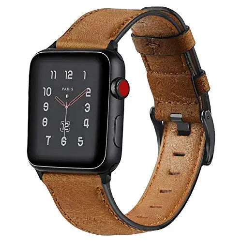 Classic Retro Cow Leather Strap for Apple Watch