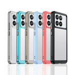Luxury Clear Silicone Bumper Shockproof Phone Case for Xiaomi POCO X6 and POCO X6 Pro