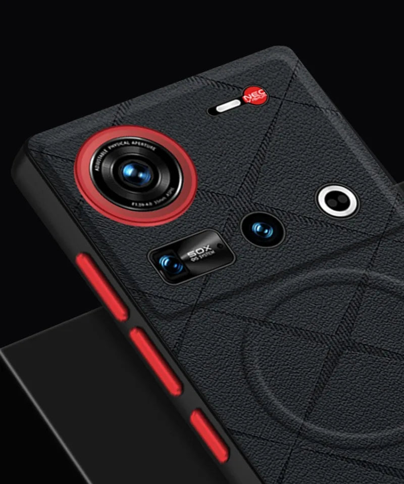 Luxury PU Leather Magnetic Case for ZTE Nubia Z70 Ultra