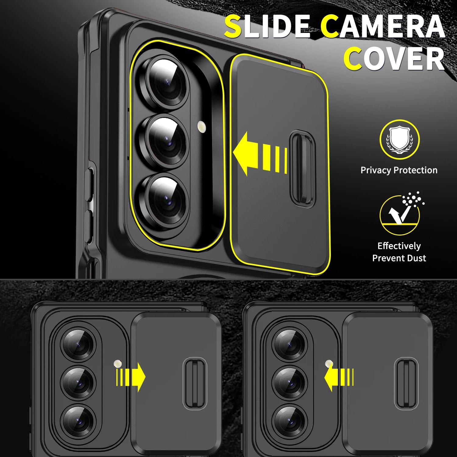 Luxury Hard Magnetic Case with Foldable Kickstand for Samsung Galaxy Z Fold 6