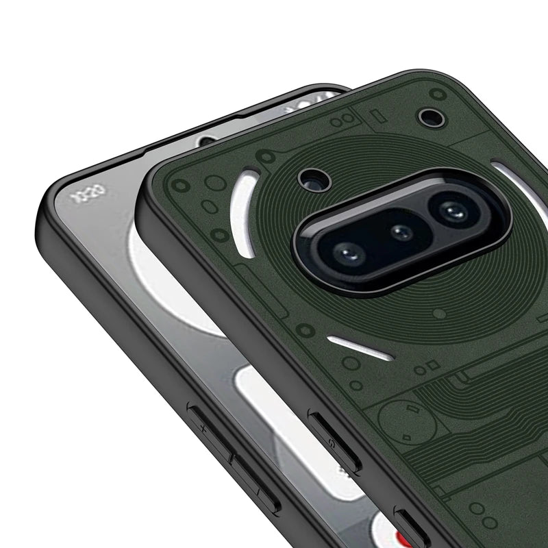 Matte PU Leather & Silicone Case for Nothing Phone 3a / 3a Pro