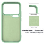 Xiaomi 17 Series Soft Liquid Silicone Case with Soft Flocked Lining