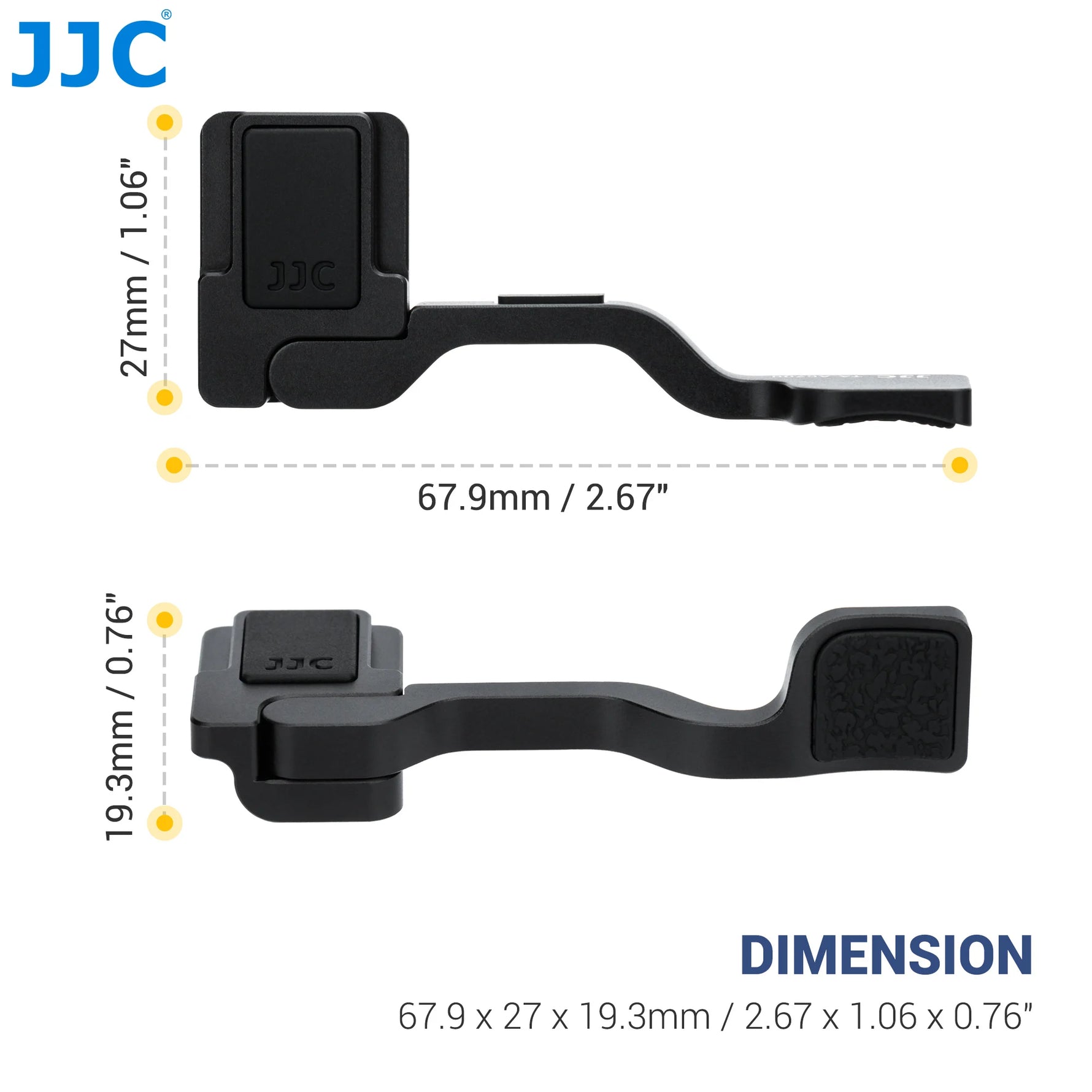 JJC Deluxe Metal Thumb Up Finger Grip for Sony A6700