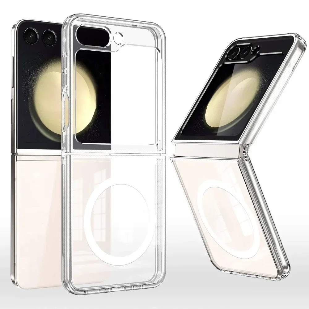 Clear Magnetic Shockproof Case for Samsung Galaxy Z Flip 5