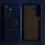 Genuine Leather Case with 90° Rotating Magnetic Bracket Stand for Samsung Galaxy A26