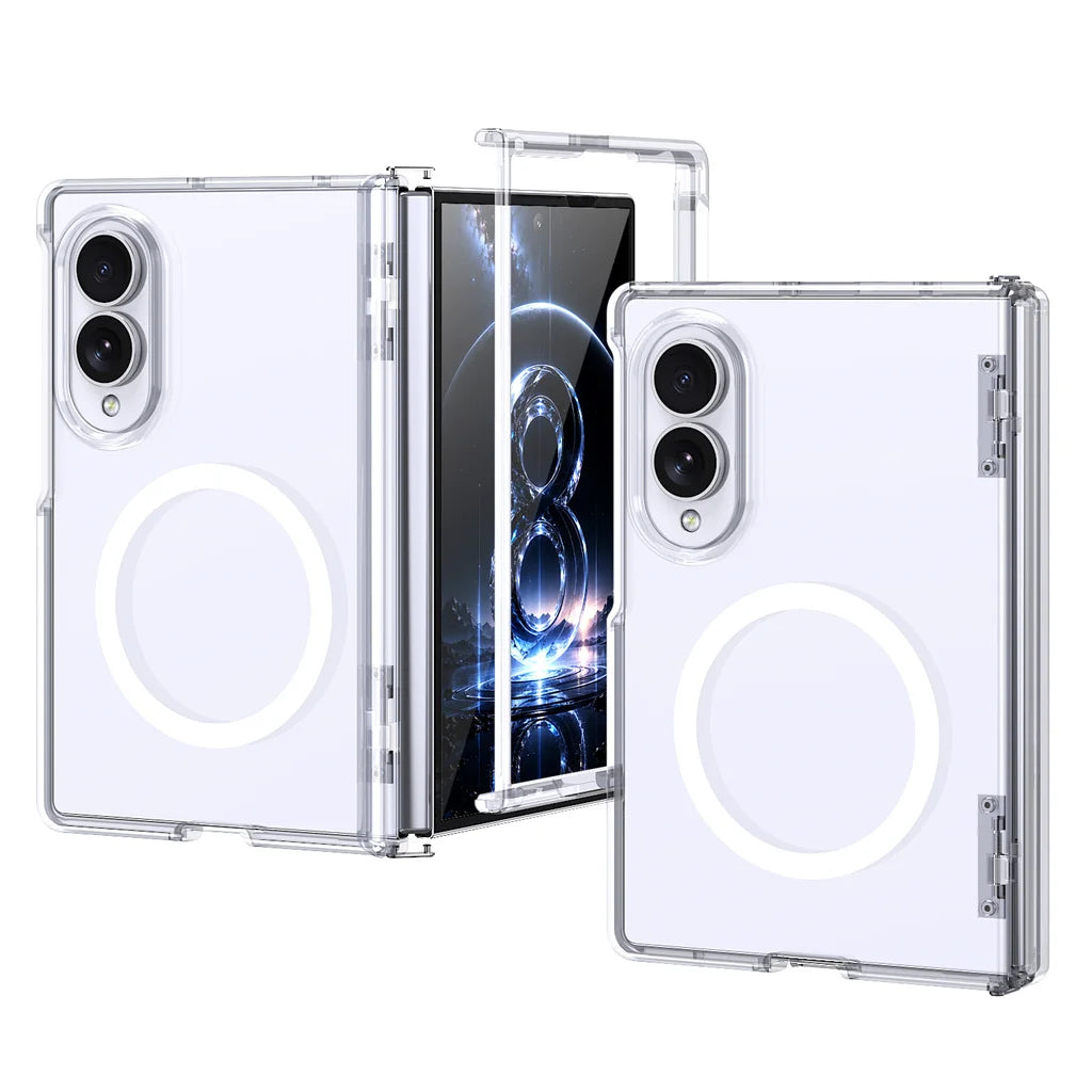 Transparent Shockproof Hinge Protection Case with Automatic Rebound for Samsung Galaxy Z Fold 8