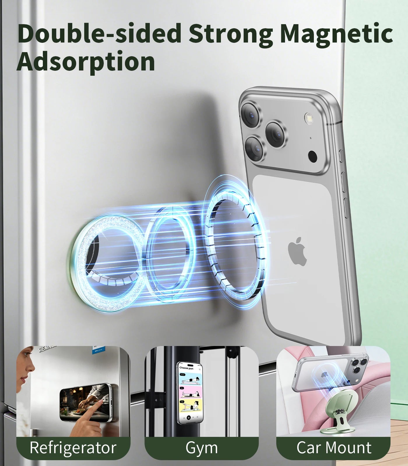 Double-Sided Magnetic Phone Grip & Stand