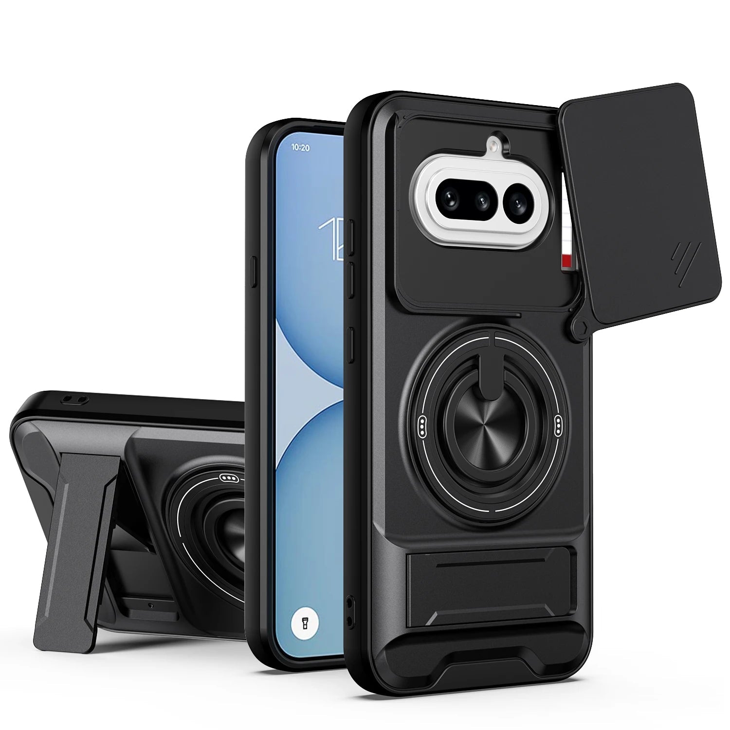 Nothing Phone 4a Hard Shell Magnetic Case with Lens Slide Cover