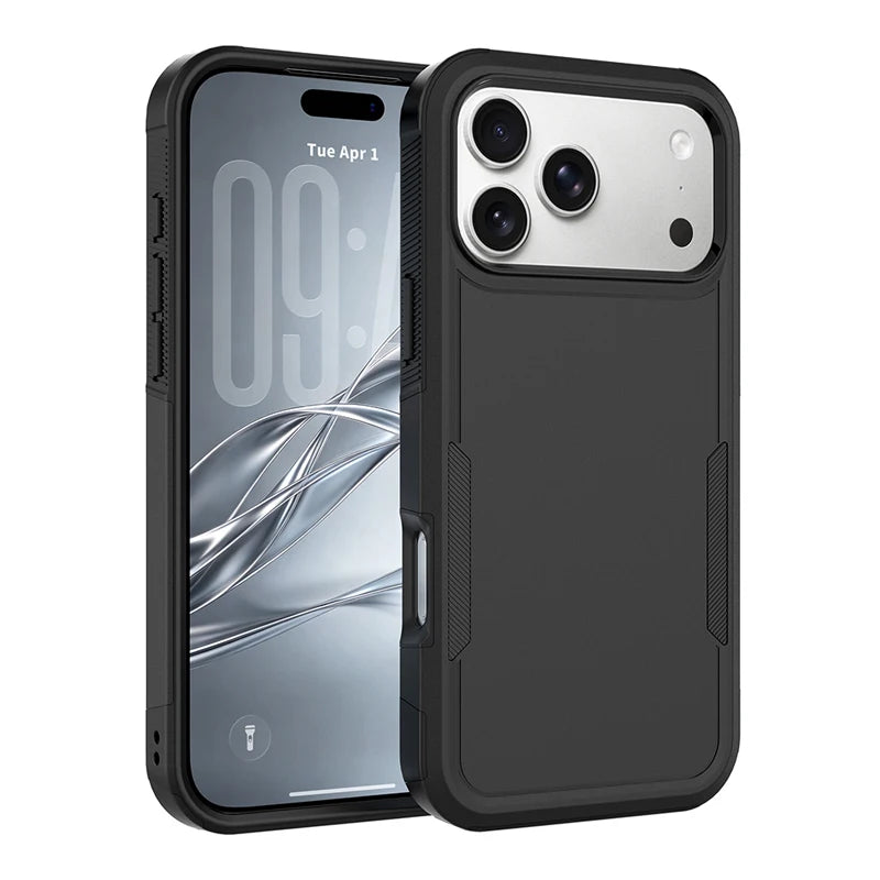 Textured Anti-Slip TPU Case with Camera Bezel Ring for iPhone 18 Series