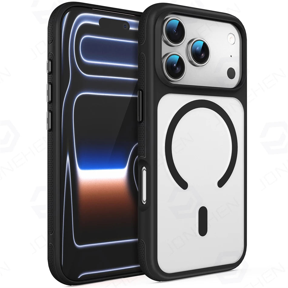 Clear MagSafe Case with Metal Lens Ring for iPhone 18 Series