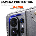 Samsung Galaxy S26 Series Leather Wallet Case with Kickstand