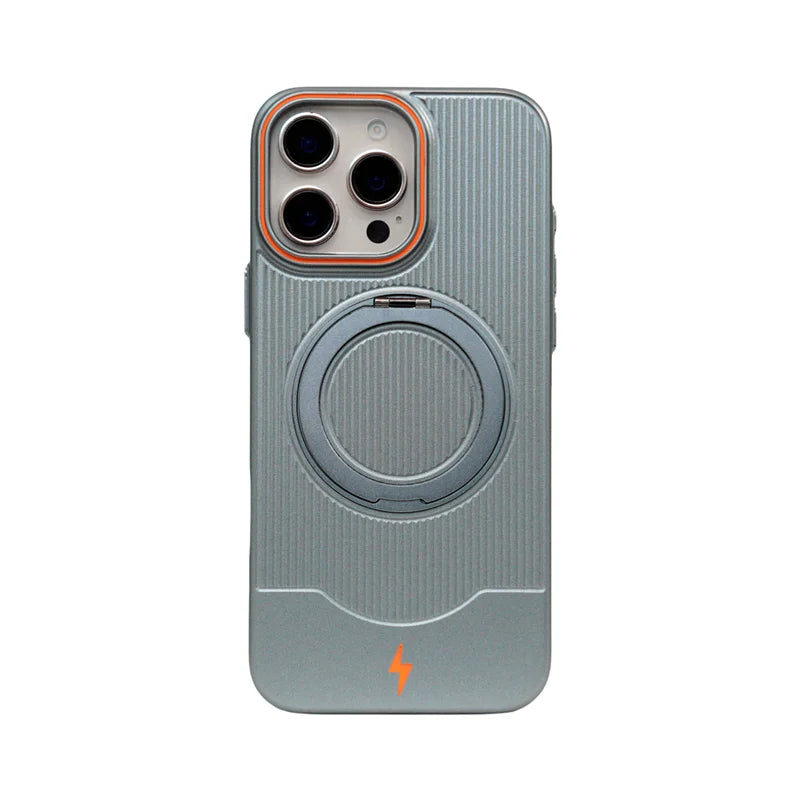 Ultrathin Frosted MagSafe Hard PC Case with 360° Rotating Kickstand for iPhone 16 Series