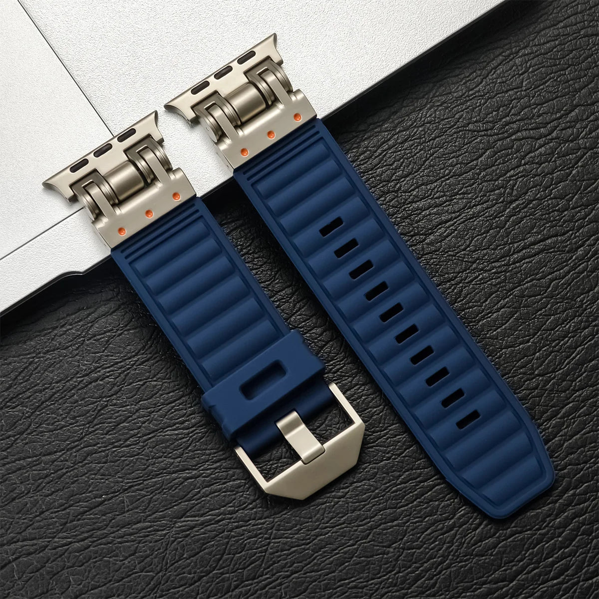 Heavy-Duty Silicone Sport Strap for Apple Watch