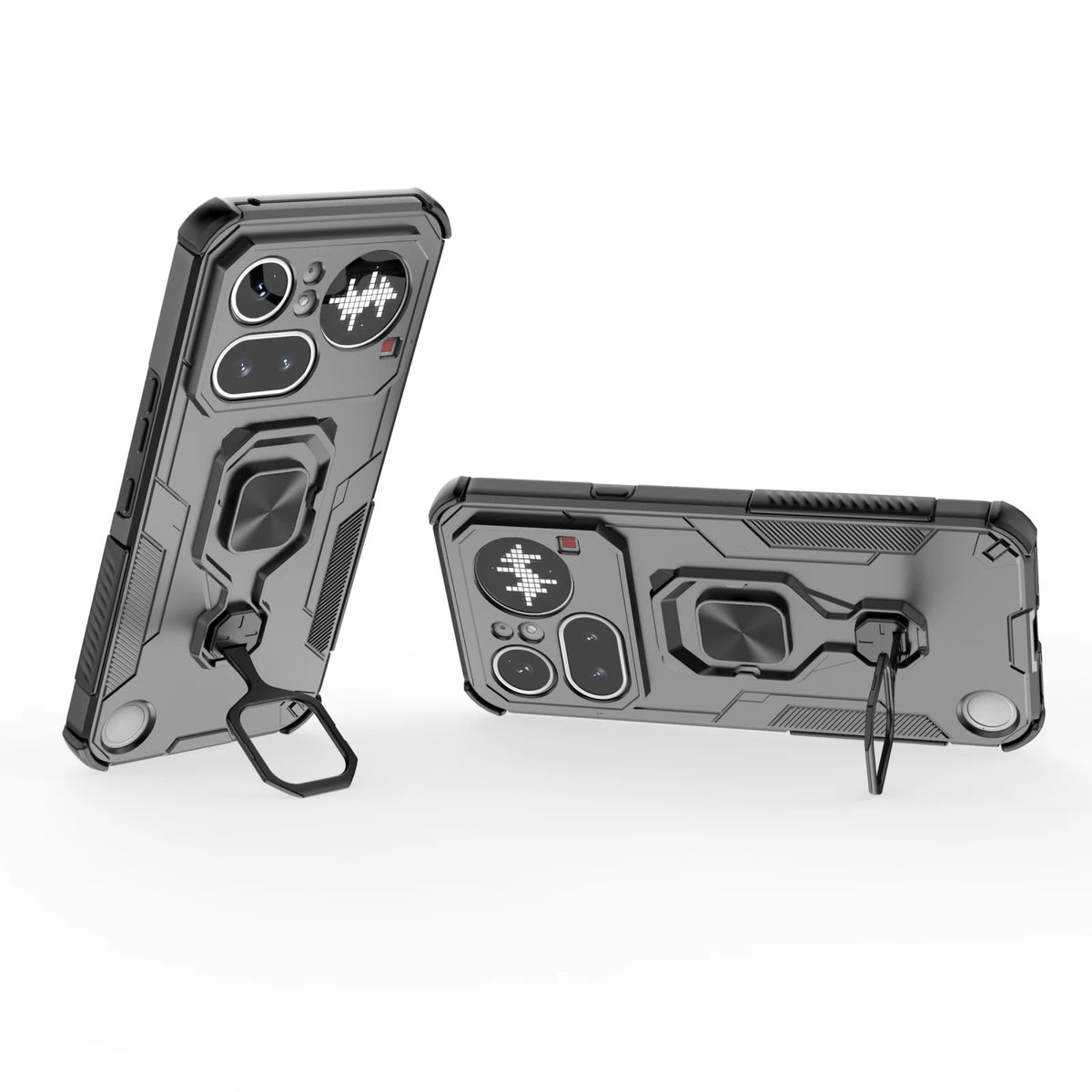 Metal Ring Kickstand Shockproof Case For Nothing Phone 4A
