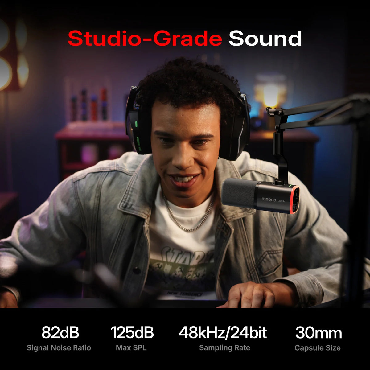 MAONO PD100W Wireless USB Dynamic Microphone