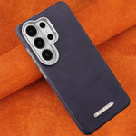 Samsung Galaxy S26 Series Luxury Magnetic Leather Case with Lens Protection