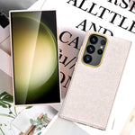 Leather Gradient Glitter Phone Case for Samsung Galaxy S24 Series – Stylish Protection