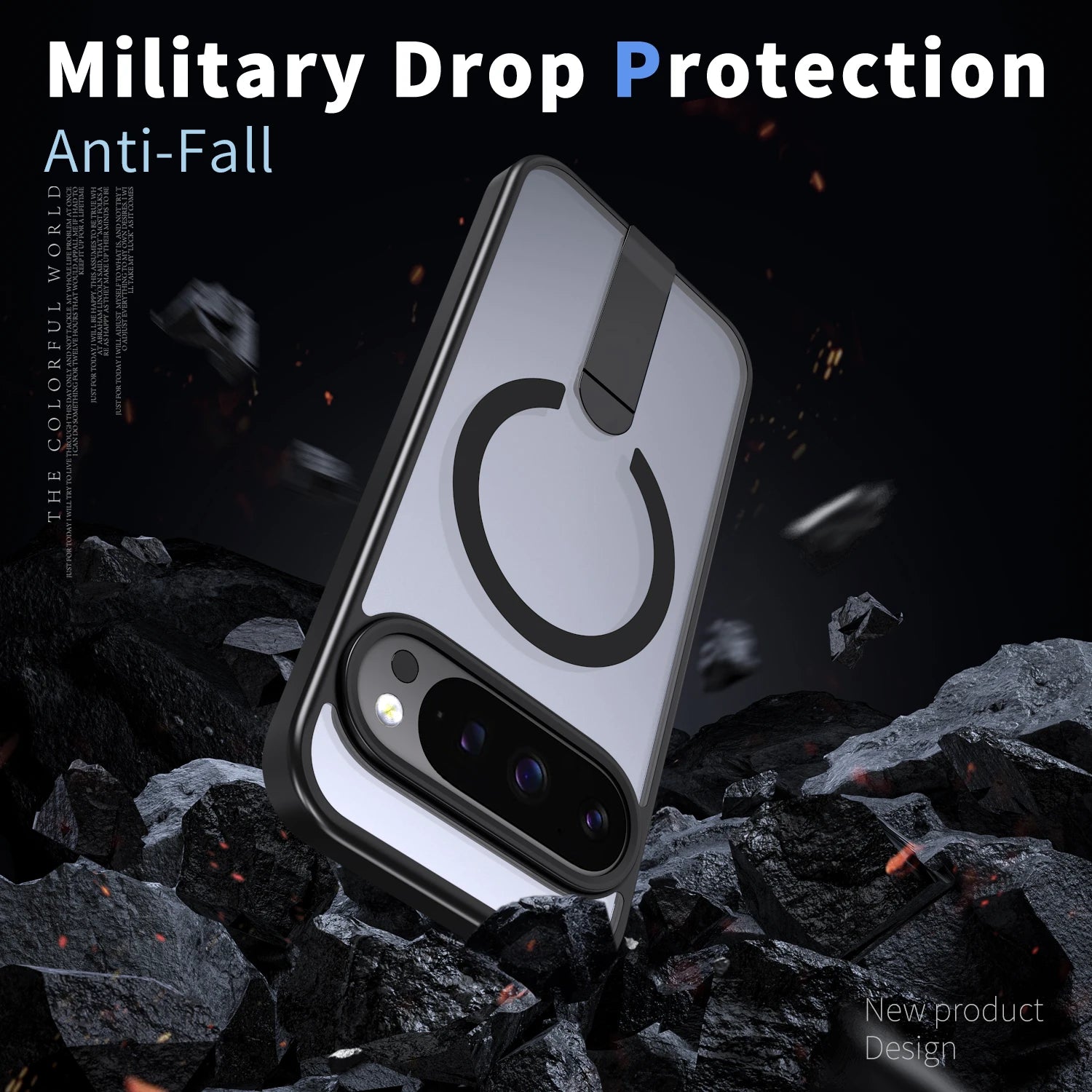 Luxury Protective Magnetic Case with Kickstand for Google Pixel 9 Series