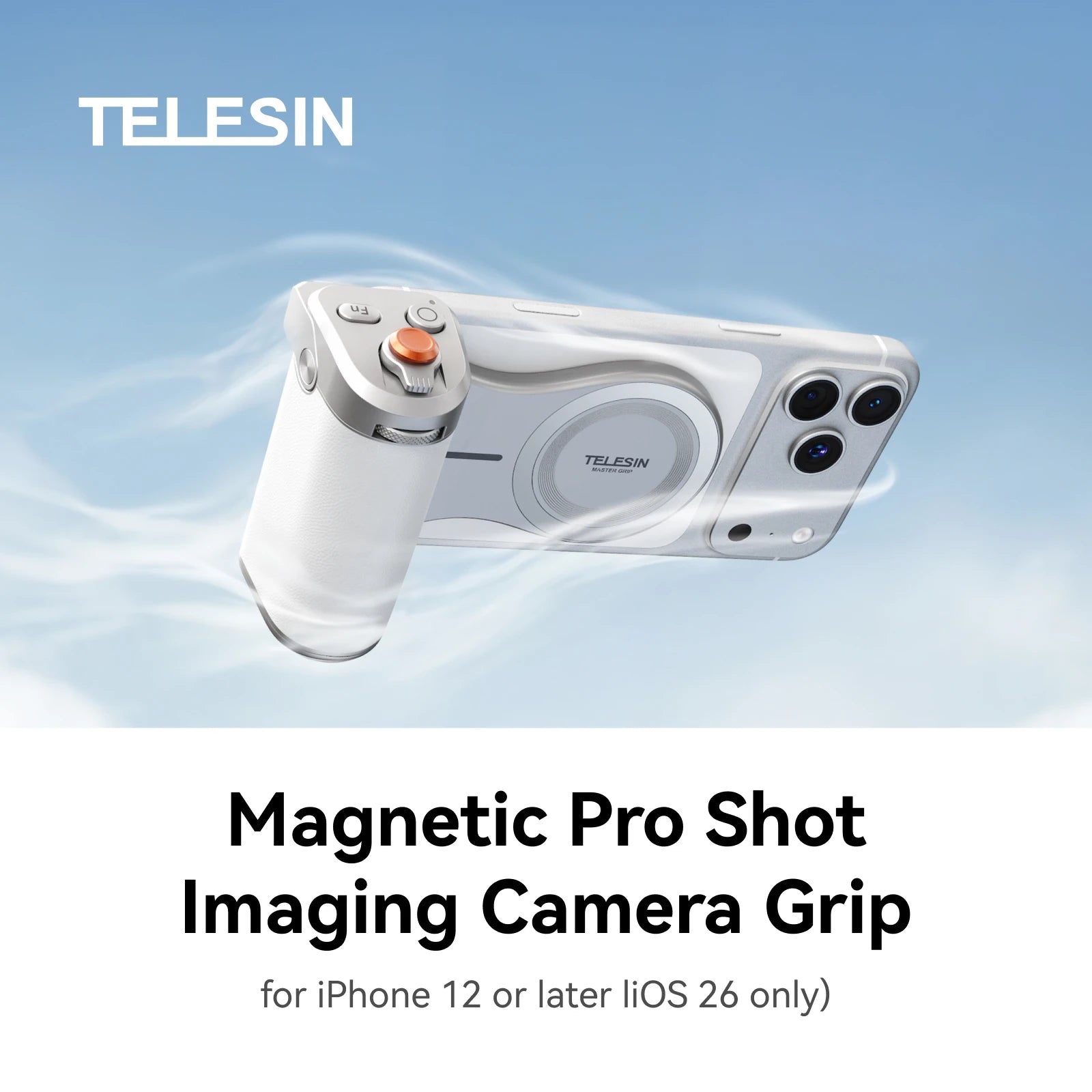 TELESIN Magnetic Phone Camera Hand Grip & Remote Shooting Aid