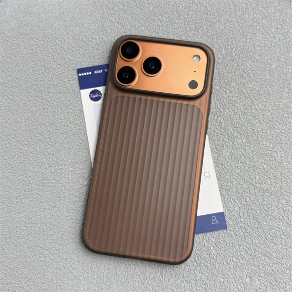 Shockproof 3D Stripes Hard PC Case for iPhone 17 Series