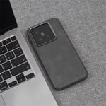 Luxury Business Retro PU Leather Shockproof Magnetic Case for Xiaomi 15 Series