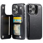 iPhone 15 Series PU Leather Wallet Case with Durable Shockproof Protection