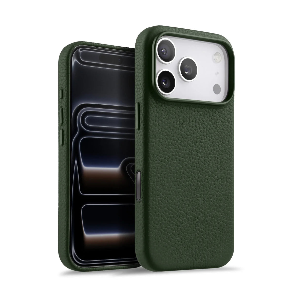 Pebbled Leather MagSafe Case with Raised Camera Ring for iPhone 17 Series