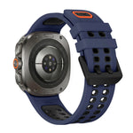 Breathable Perforated Silicone Watch Strap for Samsung Galaxy Watch Ultra 2