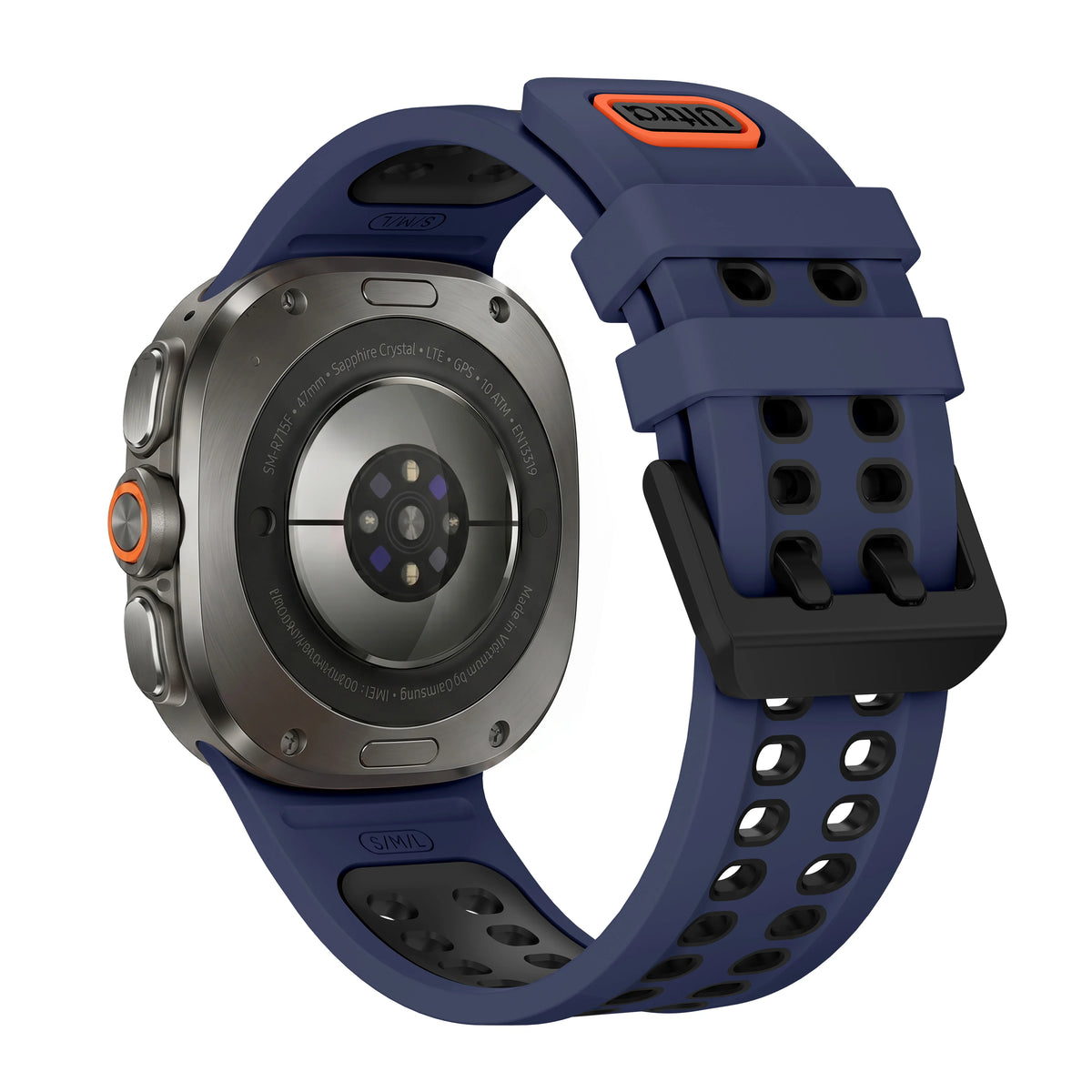 Breathable Perforated Silicone Watch Strap for Samsung Galaxy Watch Ultra 2