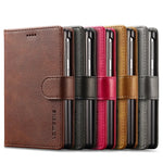 Hand-Stitched Leather Wallet Case with Kickstand for Samsung Galaxy Z Fold 8