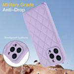 Crossbody Lanyard Leather Phone Case with Fall Prevention for iPhone 14 Series