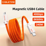 CABLETIME High-Speed USB4 Magnetic Cable
