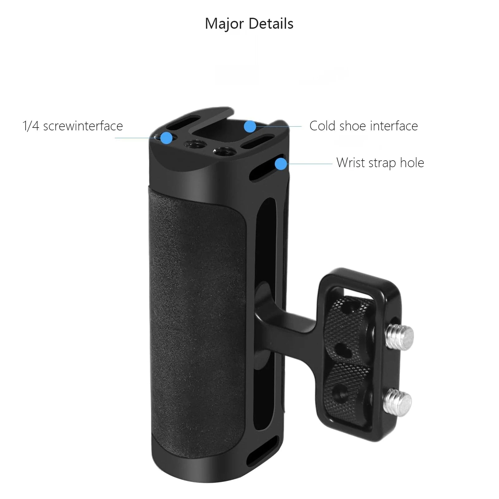 Probty Universal Mini Handgrip for DSLR Camera Cages