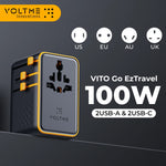 VOLTME 100W PD GaN Universal Travel Adapter