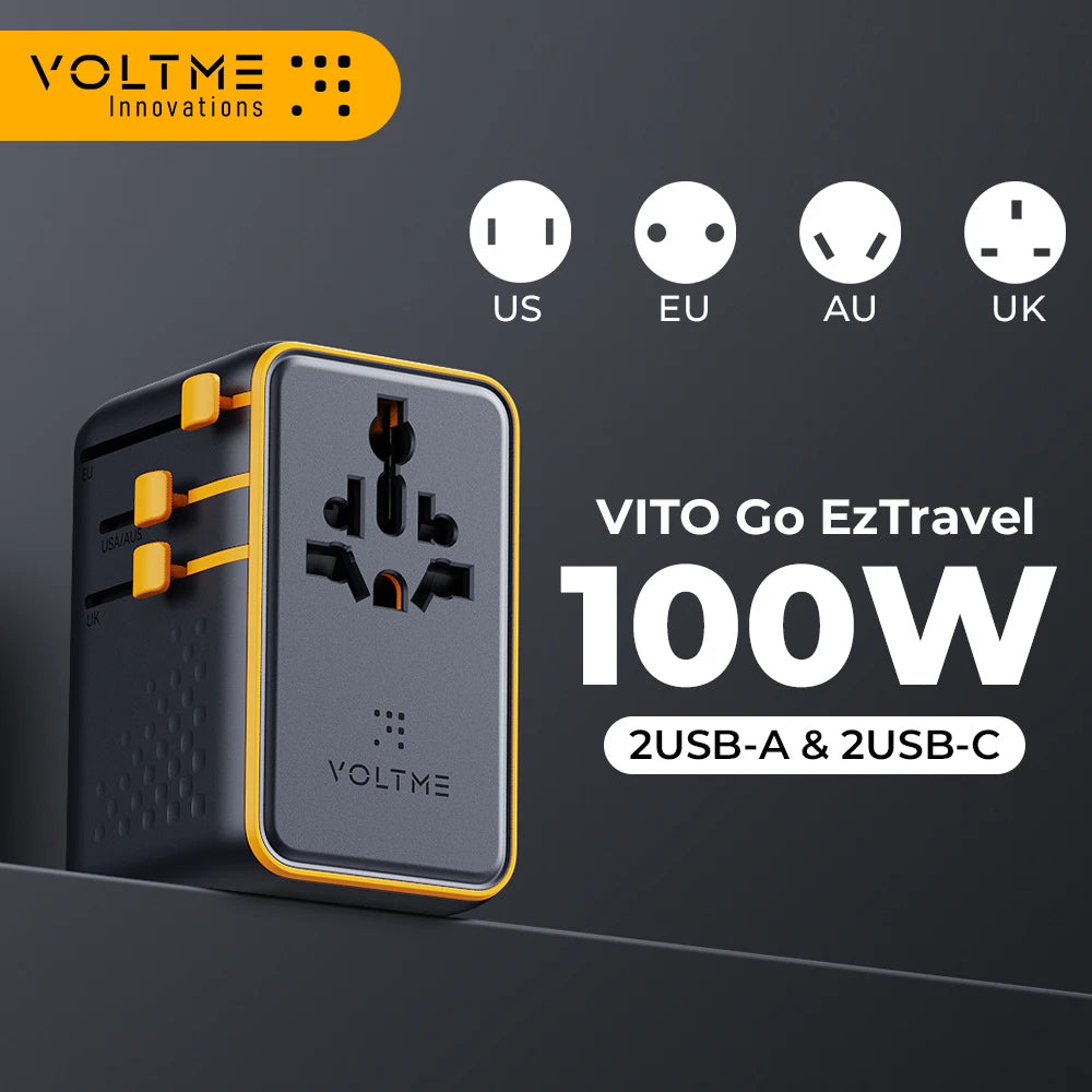 VOLTME 100W PD GaN Universal Travel Adapter