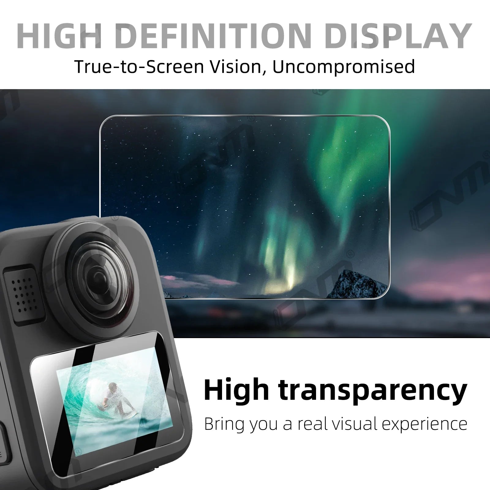 Premium Tempered Glass Screen Protector for GoPro MAX 2